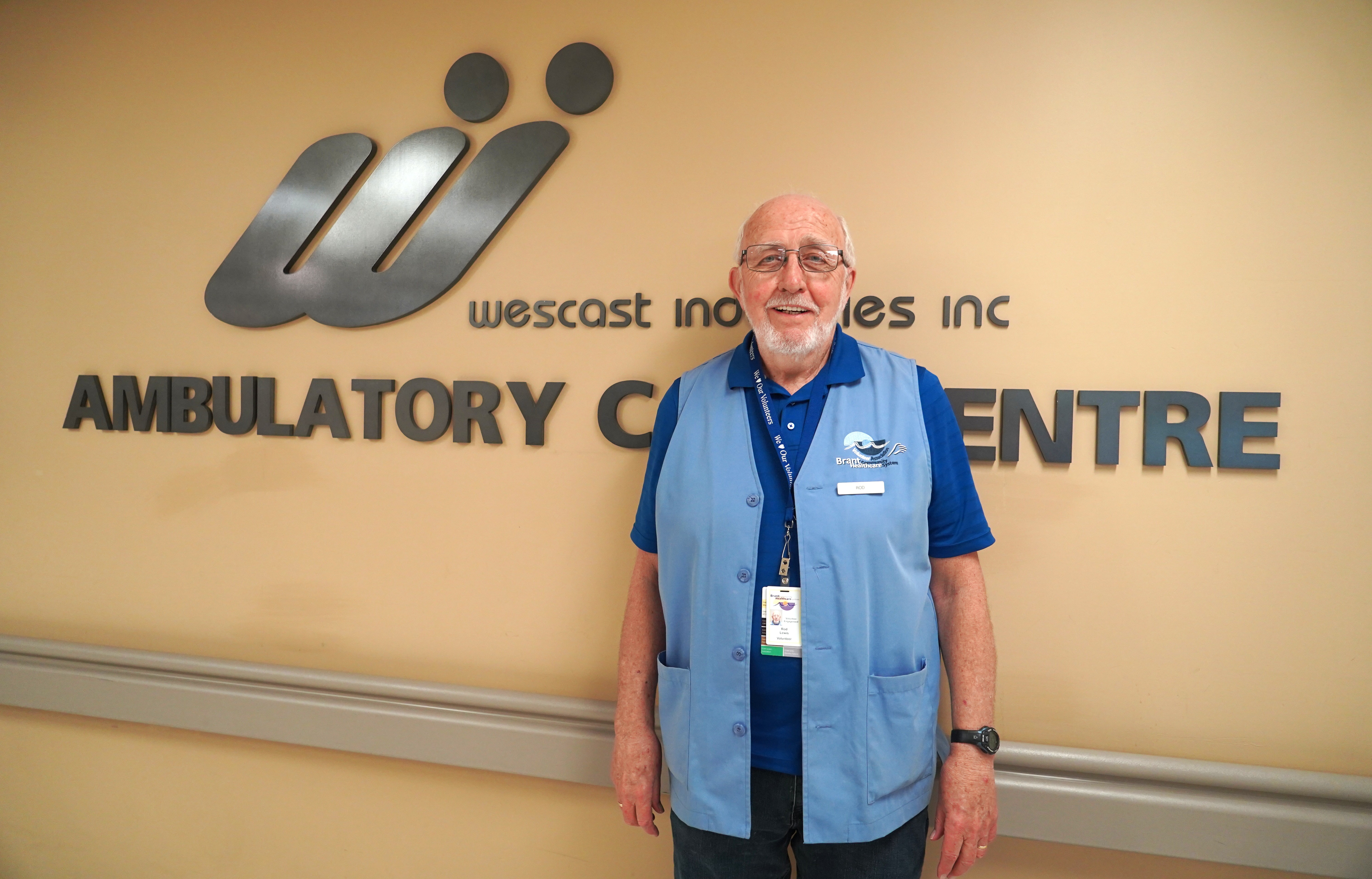 Rod Lewis is a dedicated volunteer at Brantford General Hospital and works in the Ambulatory Care Centre.