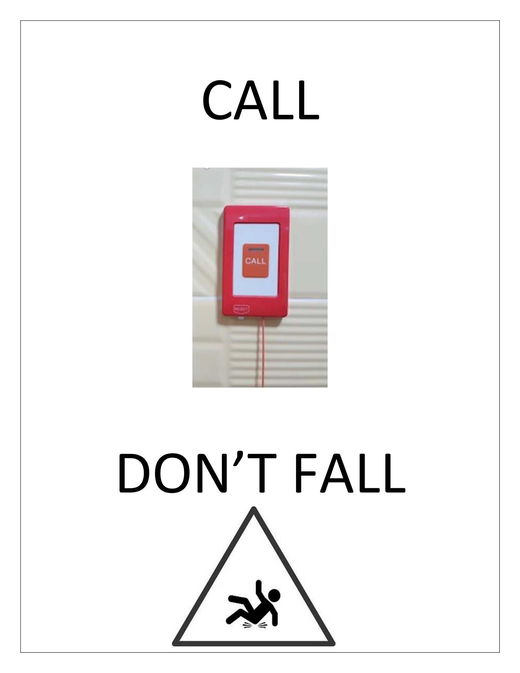 Call Don't Fall - Bedside