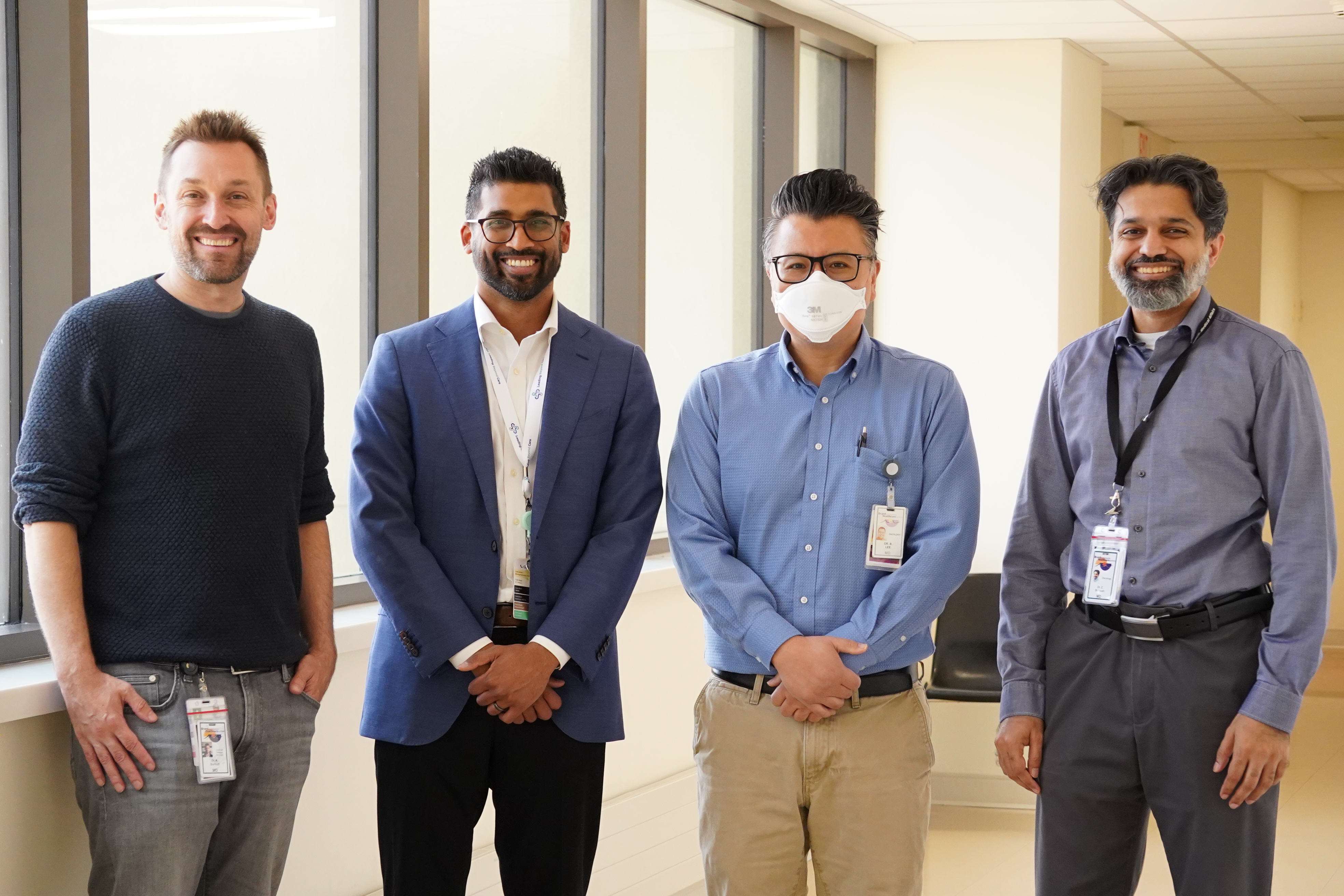 TeamBCHS includes (left to right) Dr. Andrew Burkett, Chief and Medical Director of Internal Medicine; Dr. Anirudh Goel, Chief of Staff and Vice President of Medical and Academic Affairs; and physicians Dr. Bryan Lee and Dr. Ziad Baloush. 