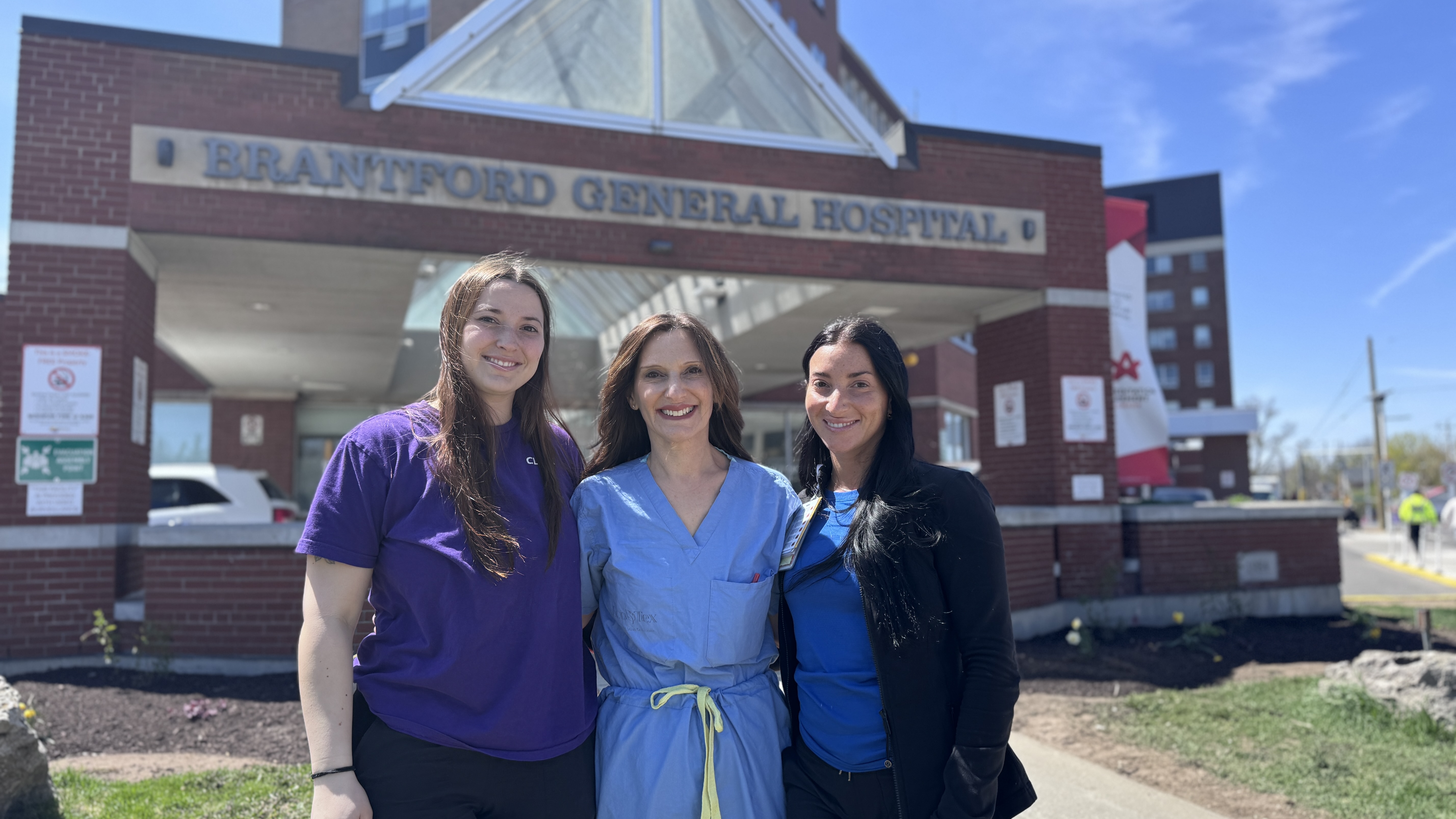 Angela Coleman, RPN with her daughters Nadia Coleman and Cassandra Coleman
