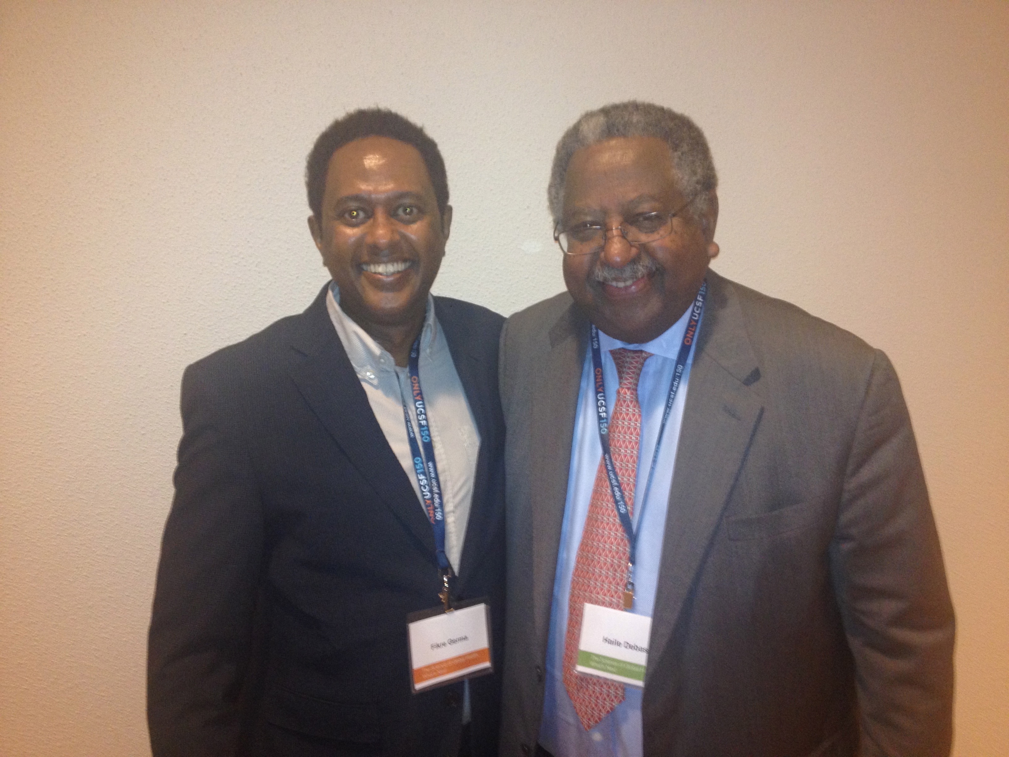 Dr. Germa with Professor Dr. Haile Debas