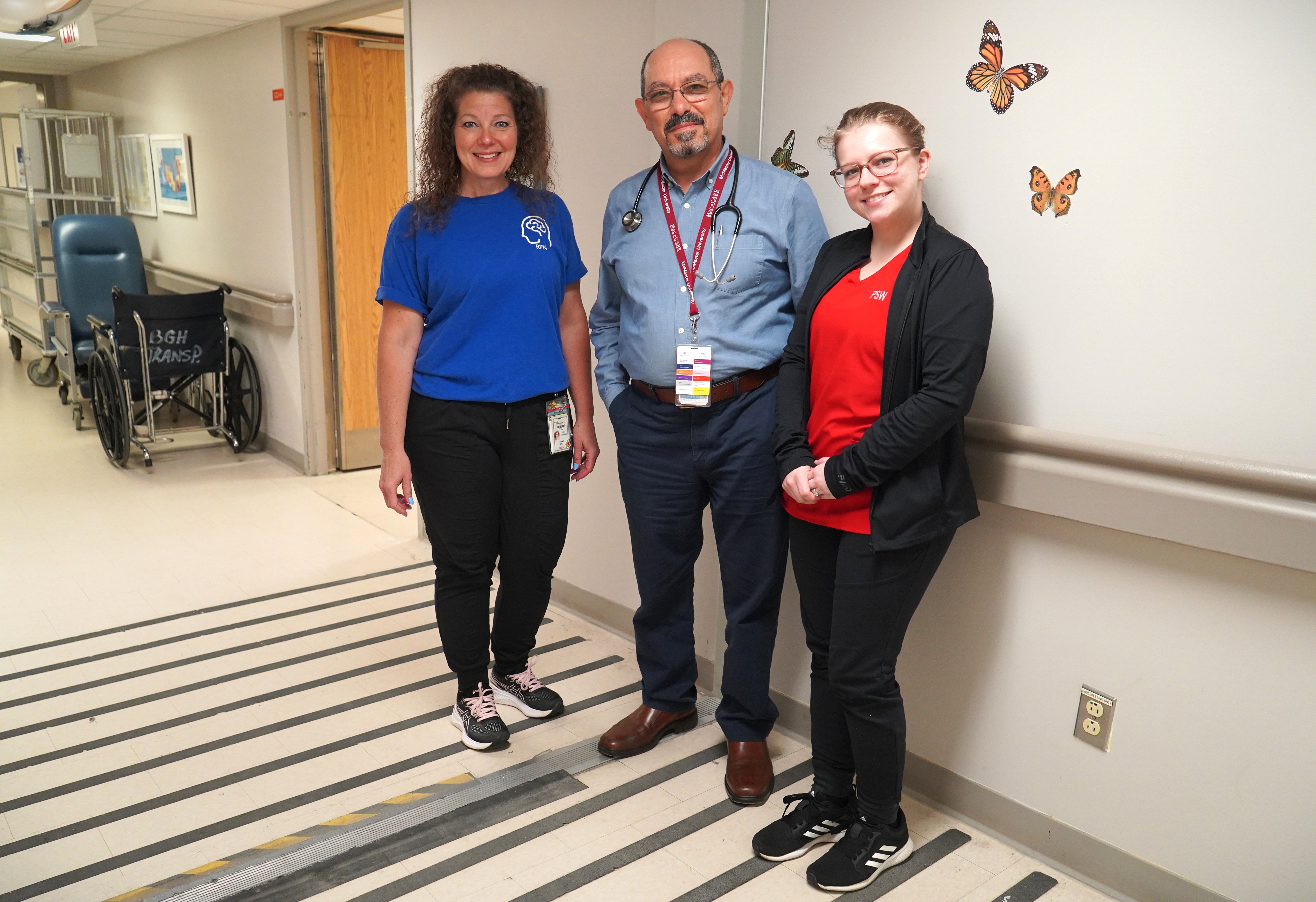 Tammy Bird, Dr. Kamel, and Izabella Antonowicz were all part of David's healthcare team.