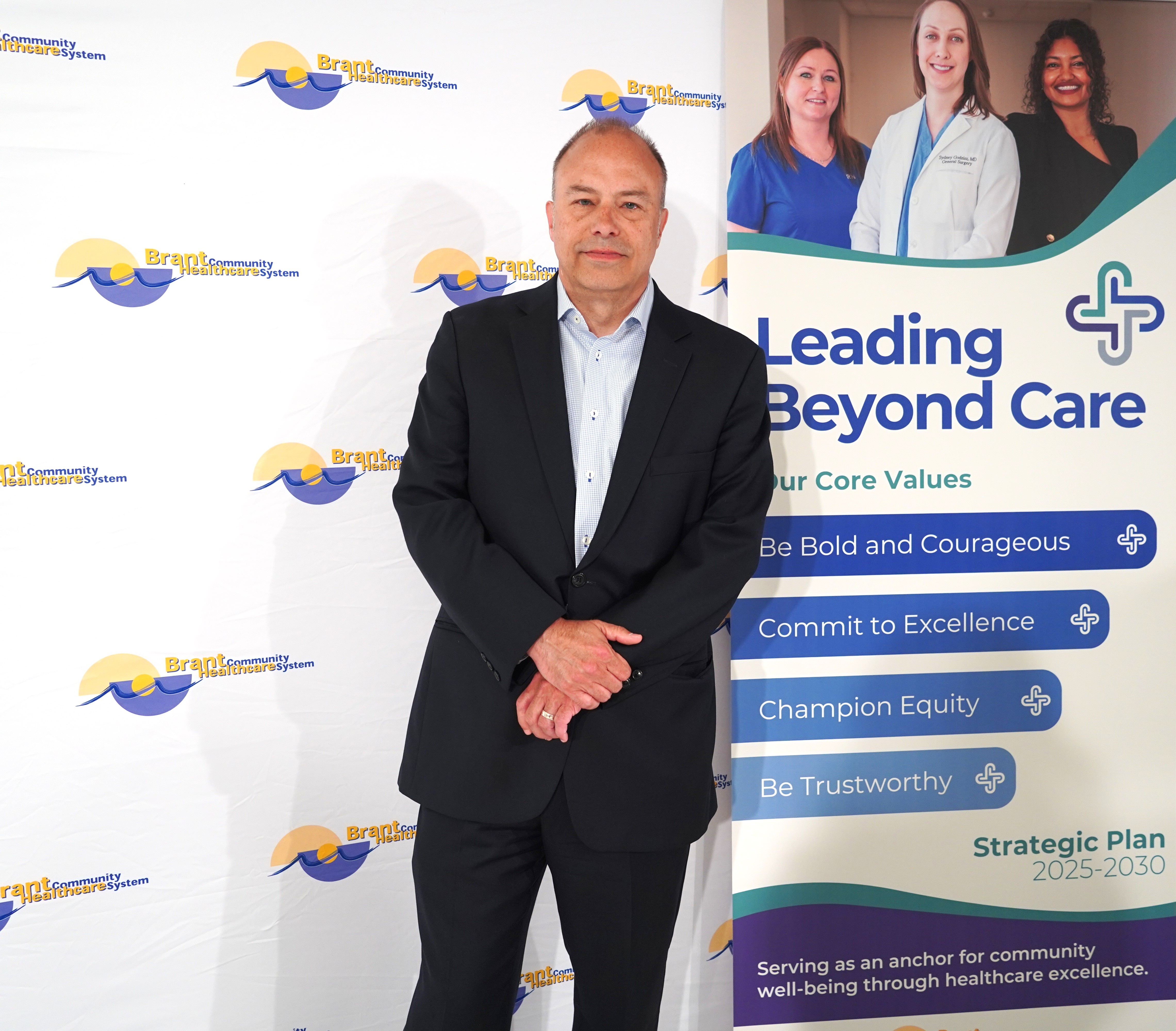 Photo is Robert Hofmann, the new Vice President of Redevelopment at Brant Community Healthcare System
