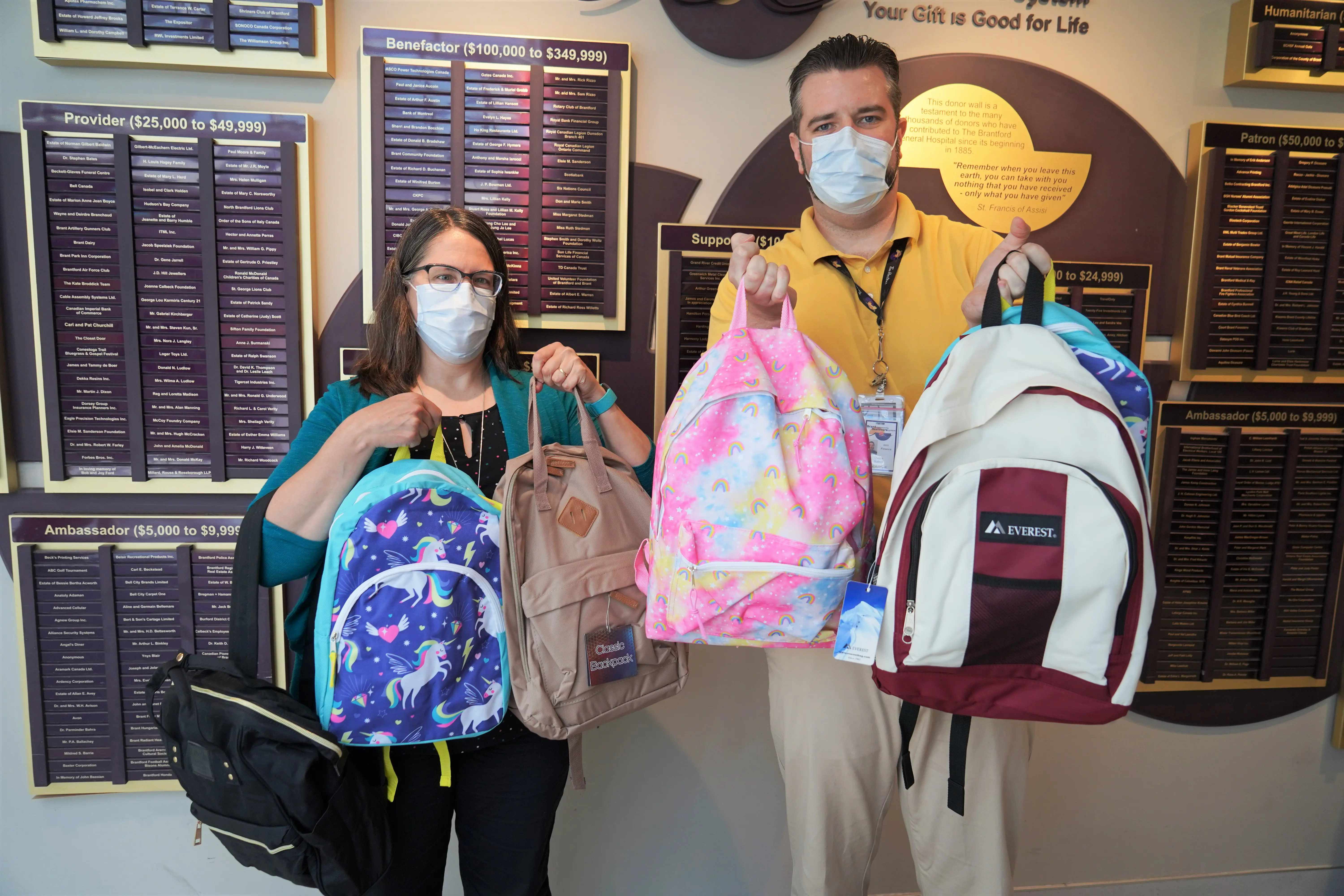 BCHS Supports Back to School Donation Brant Community Healthcare System
